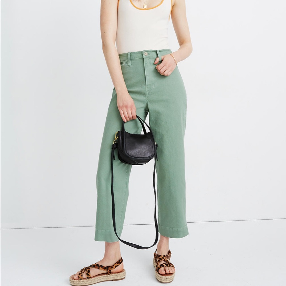 NWT Slim Wide-Leg Emmett Crop Pants
